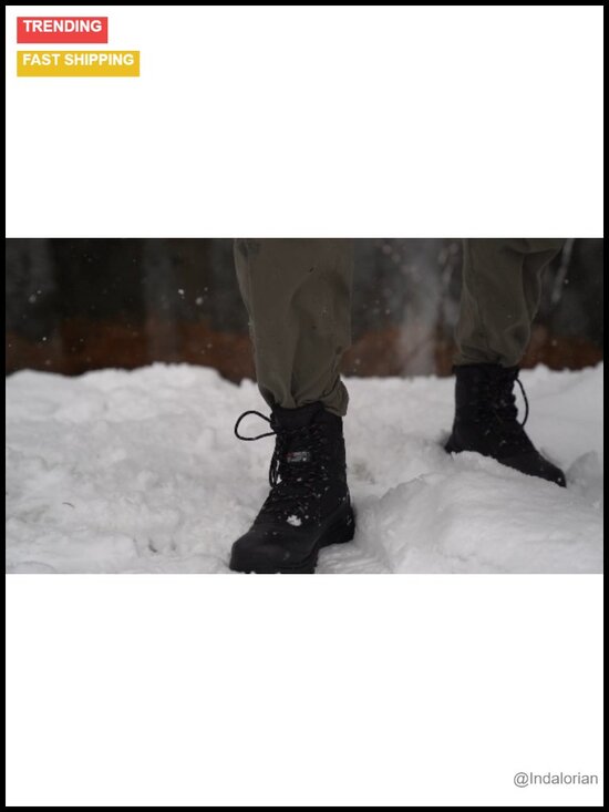 Men\'s Insulated Waterproof Snow Boots with Thinsulate Lace-Up main image 5